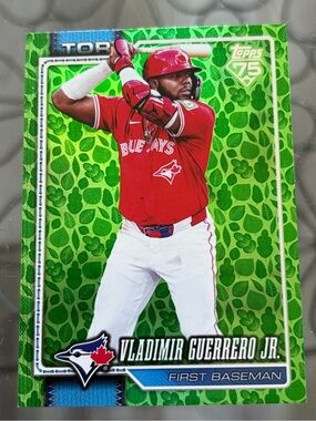 Vladimir Guerrero Jr. 2026 Topps Green Foil Toronto Blue Jays MLB Baseball Card